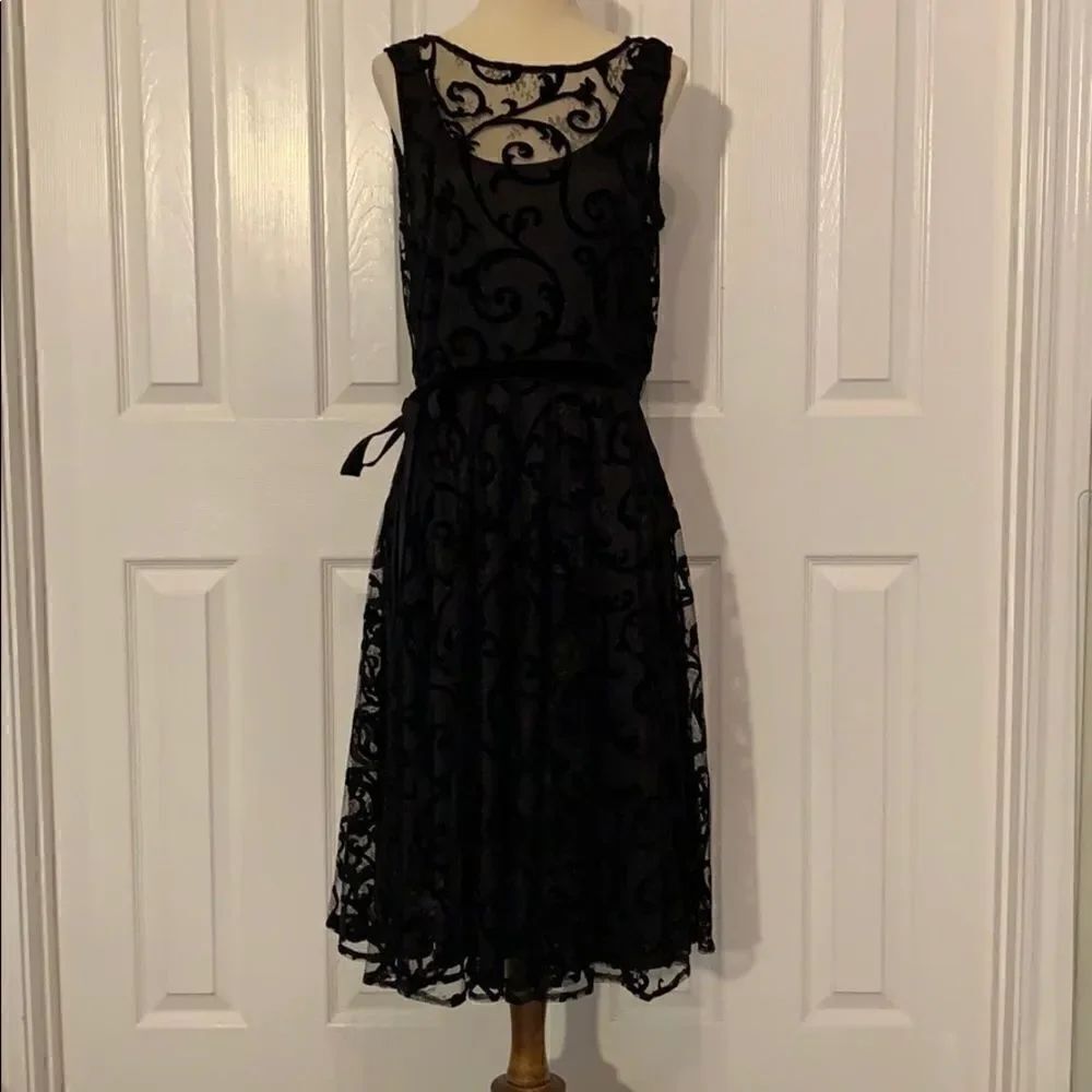 Issac Mizrahi black dress 
